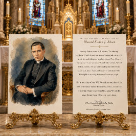 Fulton Sheen Gebed tot Heiligverklaring  Kaart
