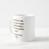 Fulton Sheen Moral Quote Koffiemok (Voorkant links)