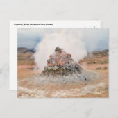 Fumarole, Hverir Geothermisch gebied, IJsland Briefkaart (Voorkant / Achterkant)