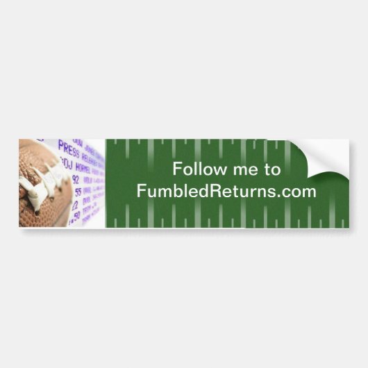 Fumged Return Bumpersticker (Voorkant)
