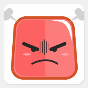 Fuming Angry Faced Rode Emoji Sticker