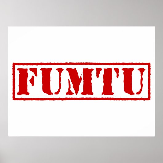 FUMTU POSTER (Voorkant)