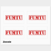 FUMTU RECHTHOEKIGE STICKER (Vel)