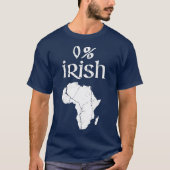 Fun 0 % Irish African Apparel St Patricks T-shirt (Voorkant)
