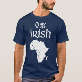 Fun 0 % Irish African Apparel St Patricks T-shirt