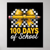 Fun 100 Days Teacher Celebration School Clroom Sty Poster (Voorkant)