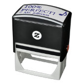 Fun "100% PERFECT!" + Aangepaste onderwijsnaam Zelfinktende Stempel (Product)