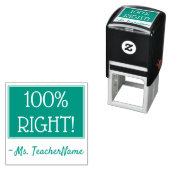 Fun "100% RECHTS!" Rubberstempel sorteren Zelfinktende Stempel (In situ)