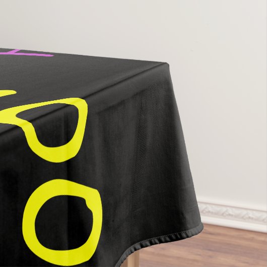 FUN 100th Birthday Party, Repeating Names Black Tafelkleed (Voorbeeld)