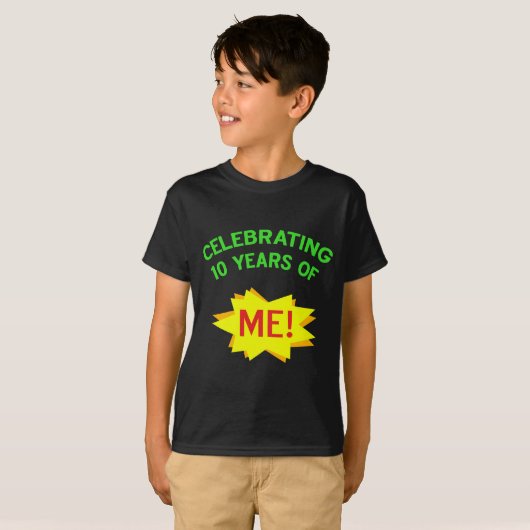 Fun 10th Birthday Gift Idea T-shirt (Voorkant volledig)