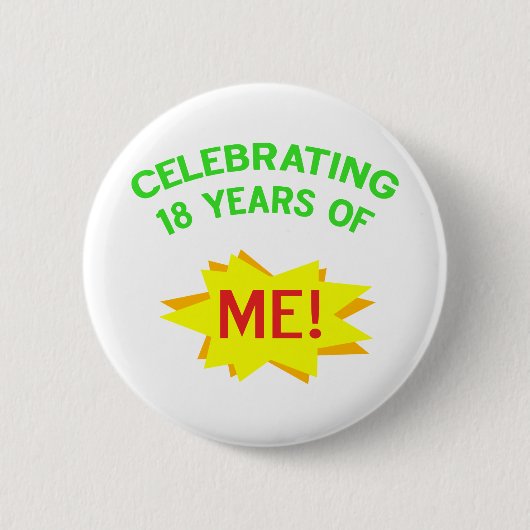 Fun 18th Birthday Gift Idea Ronde Button 5,7 Cm (Voorkant)