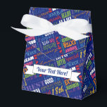 Fun 18th Birthday Party Favors Personalized Bedankdoosjes<br><div class="desc">Unieke en speciale typografie, het 18e decor van het verjaardagsfeest en geschenken. De tekst is 18 jaar oud en fel. Geweldig op 18 jaar, geweldig op 18e verjaardag, extra speciale 18e verjaardag, gelukkige 18e verjaardag, op 18e verjaardag, goed op 18 jaar en verbluffende 18e verjaardag. Verkrijgbaar in heldere kleurrijke tekst...</div>