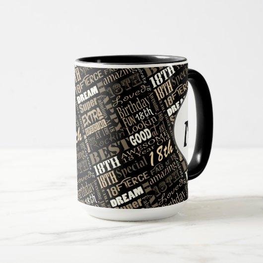 Fun 18th Birthday Party Favors Personalized Mok (Voorkant rechts)