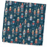 Fun 1950s Style Retro Robot Pattern Dark Bandana<br><div class="desc">Kute en handige robots met een retro-stijl uit de jaren 50. Oma heeft dit waarschijnlijk in zijn schuur gemaakt. Kunstmatige intelligentie,  maar niet op een enge manier. Originele kunst van Nic Squirrell.</div>