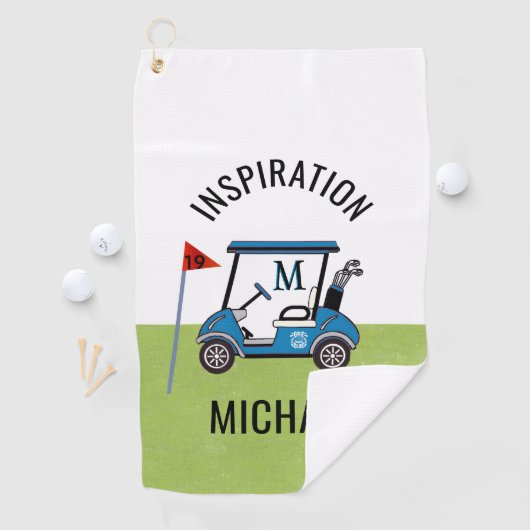Fun 19th Hole Custom Cart Personalized  Golfhanddoek (Insitu)