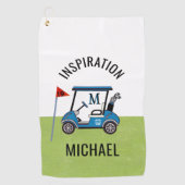 Fun 19th Hole Custom Cart Personalized  Golfhanddoek (Voorkant)
