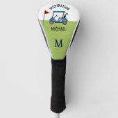 Fun 19th Hole Custom Cart Personalized  Golfheadcover (Voorkant)