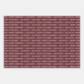 Fun 2020 Sucks Merry Kerstmis Bourgogne Inpakpapier Vel (Voorkant)