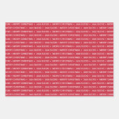 Fun 2020 Sucks Merry Kerstmis Rood Snoep Inpakpapier Vel (Voorkant)