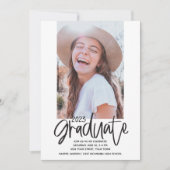 Fun 2023 Graduation Party Photo Invitation Kaart (Voorkant)