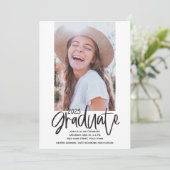 Fun 2023 Graduation Party Photo Invitation Kaart (Staand voorkant)