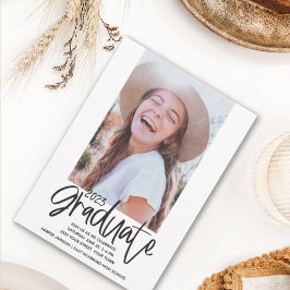 Fun 2023 Graduation Party Photo Invitation Kaart