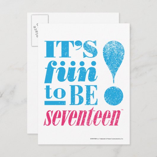 Fun. 2 B 17-Aqua Briefkaart (Voorkant / Achterkant)