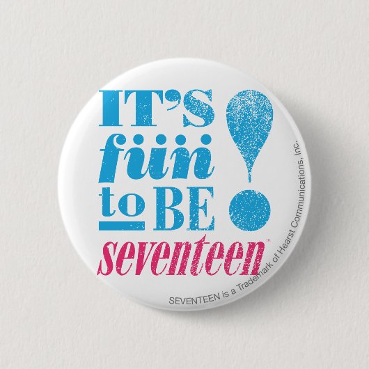 Fun. 2 B 17-Aqua Ronde Button 5,7 Cm (Voorkant)