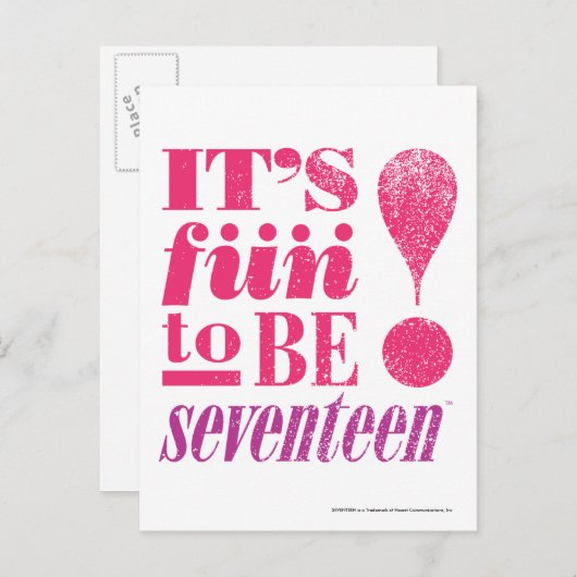 Fun. 2 B 17-Magenta Briefkaart (Voorkant / Achterkant)