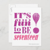 Fun 2 B 17-Purple Briefkaart (Voorkant / Achterkant)