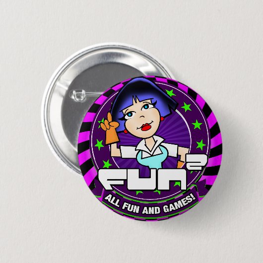 Fun. 2 ronde button 5,7 cm (Voorkant /achterkant)