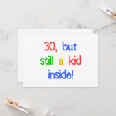 Fun 30th Birthday Humor Kaart (Voorkant / Achterkant in situ)