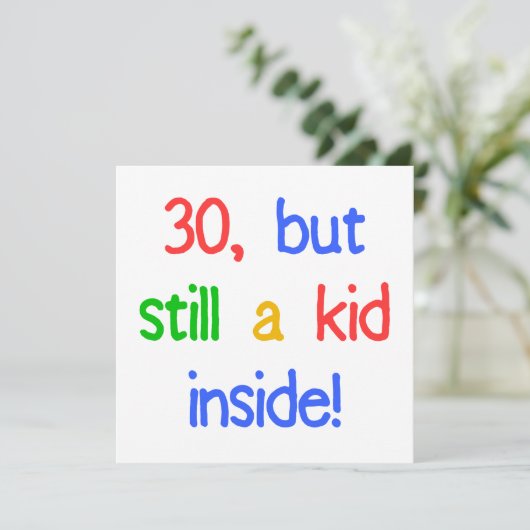 Fun 30th Birthday Humor Kaart (Staand voorkant)