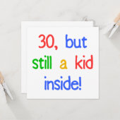 Fun 30th Birthday Humor Kaart (Voorkant / Achterkant in situ)