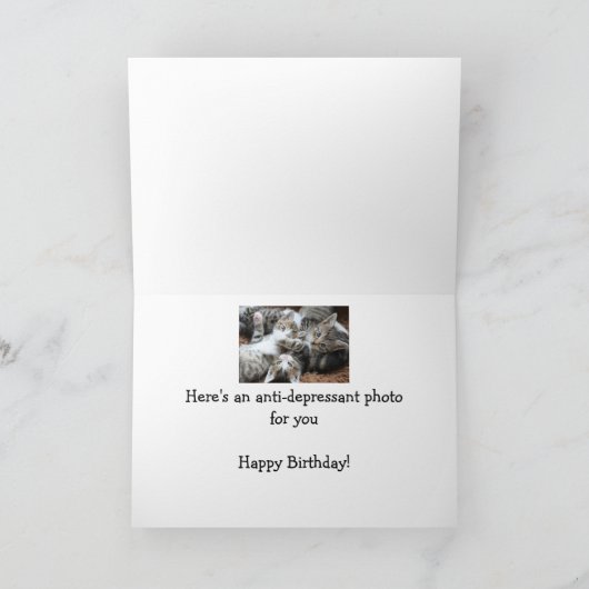 Fun 30th Birthday Kitten Cat Animal Humor Kaart (Binnen)