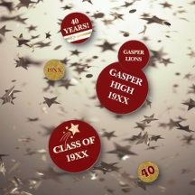 FUN 40e Klasreünie Tafelconfetti