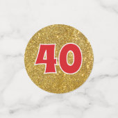FUN 40e klasreünie tafelconfetti Confetti (Kleine voorkant)