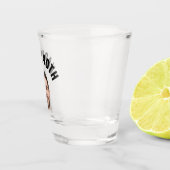 Fun 40th Birthday CUSTOM-TEKST Foto Shot Glas (Rechts)