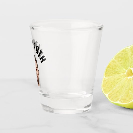 Fun 40th Birthday CUSTOM-TEKST Foto Shot Glas (Rechts)