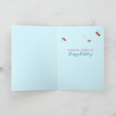 Fun 50 Fabulous Floral Dragonfly Kleurrijke leefti Kaart (Binnen)