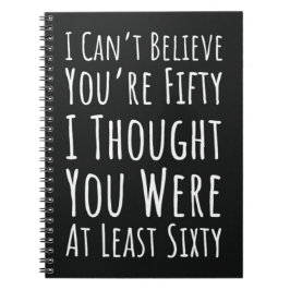 Fun 50th Birthday Gifts Fifty Unique Simple Humor Notitieboek