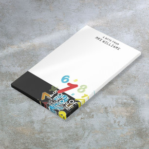 Fun 5 UIT 4 PERSONEN Wiskunde Joke Post-it® Notes