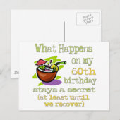 Fun 60th Birthday Gifts Briefkaart (Voorkant / Achterkant)