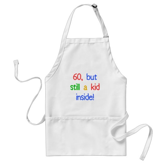 Fun 60th Birthday Humor Standaard Schort (Voorkant)