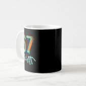 Fun 67 Meme Halloween Skeleton  Koffiemok (Voorkant links)