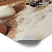 Fun 70's  stijl huisvrouw ontwerp poster (Hoek)