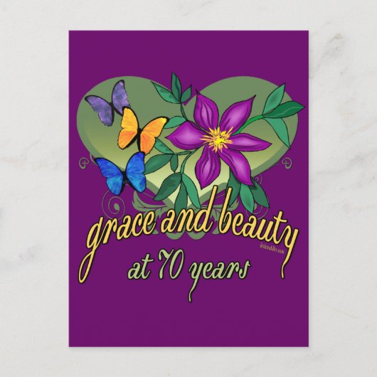 Fun 70th Birthday Gifts Briefkaart (Voorkant)
