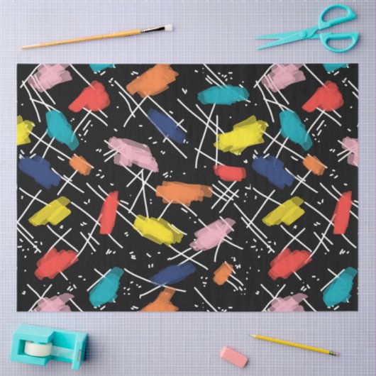 Fun. 80's geïnspireerd, helder en vet tissuepapier (Craft)