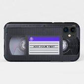 Fun 80s Retro VHS tape Case-Mate iPhone Case (Achterkant (horizontaal))
