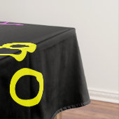 FUN 80th Birthday Party, Herhalingsnamen zwart Tafelkleed (Voorbeeld)